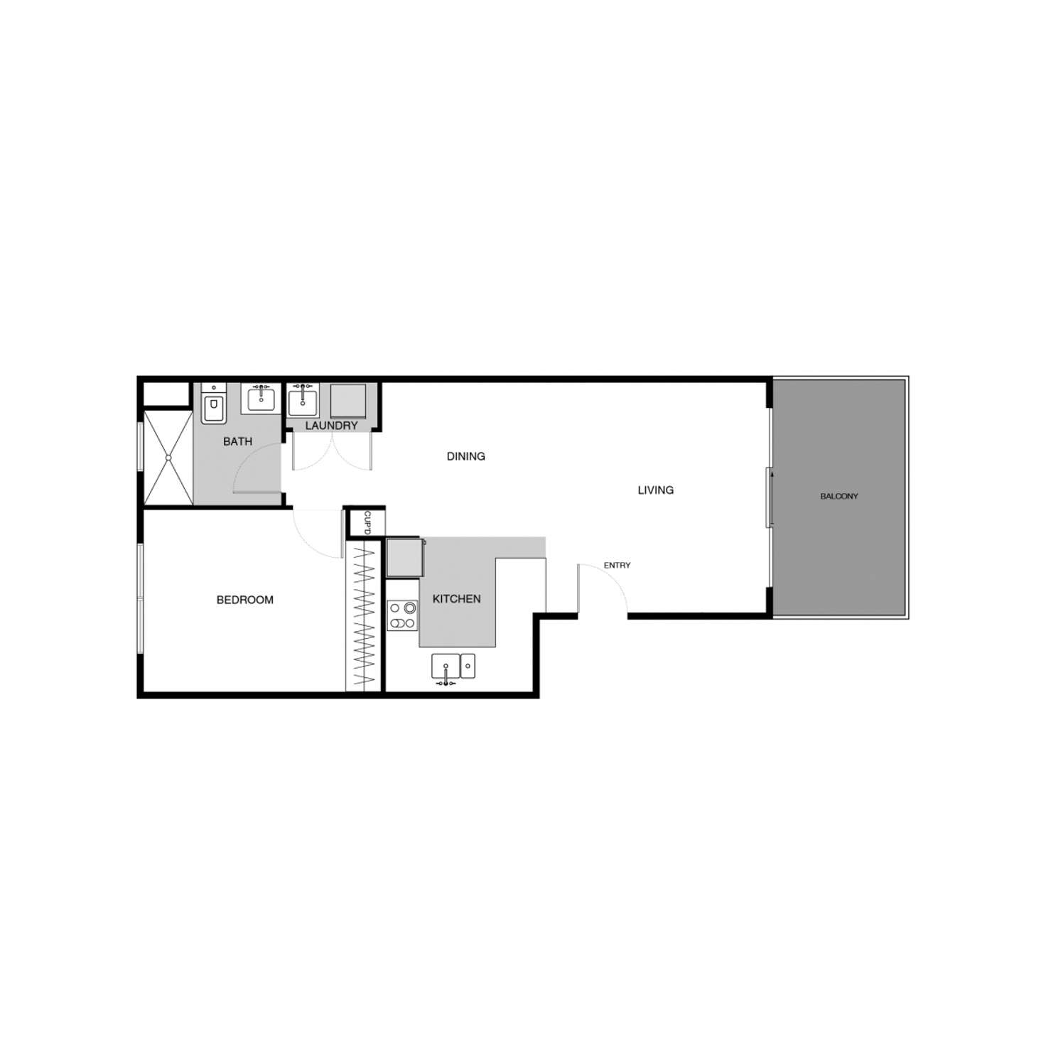 Floorplan of Homely apartment listing, 76/75 Elizabeth Jolley Crescent, Franklin ACT 2913