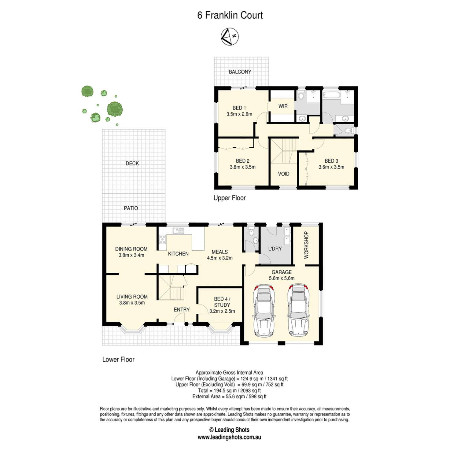 Floorplan of Homely house listing, 6 Franklin Court, Albany Creek QLD 4035