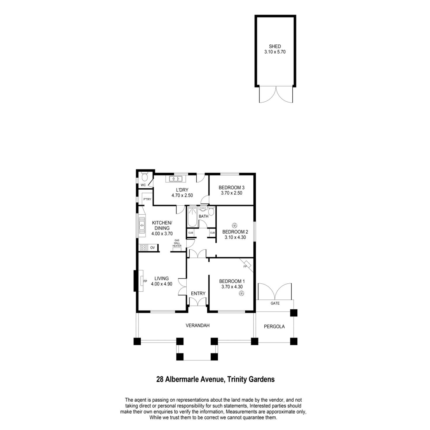Floorplan of Homely house listing, 28 Albermarle Avenue, Trinity Gardens SA 5068