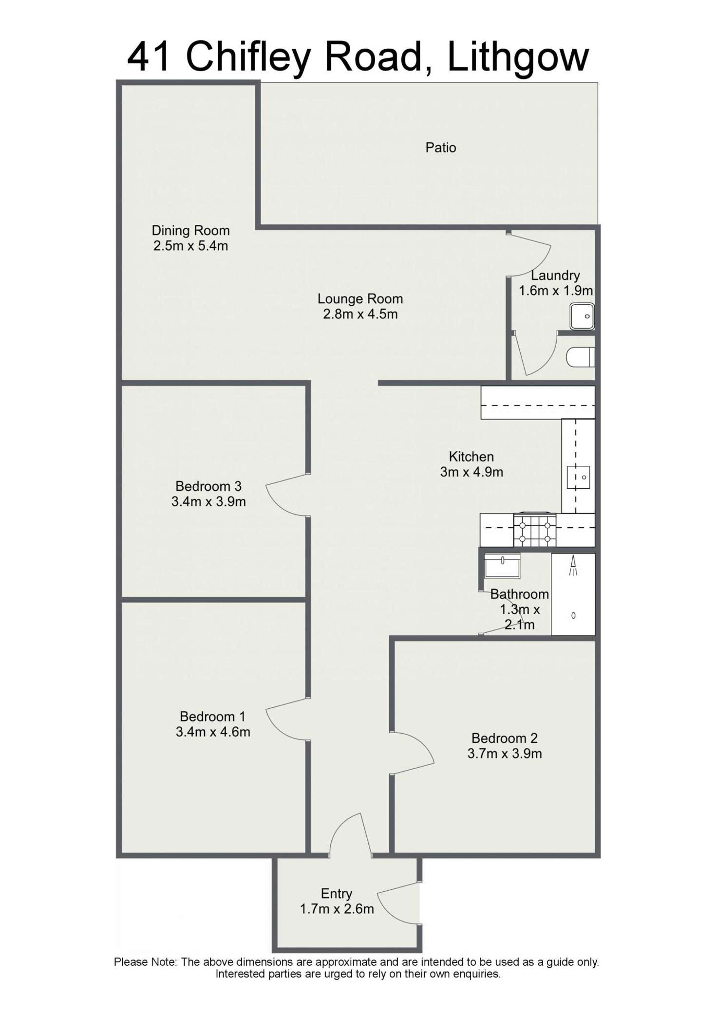 Floorplan of Homely house listing, 41 Chifley Road, Lithgow NSW 2790