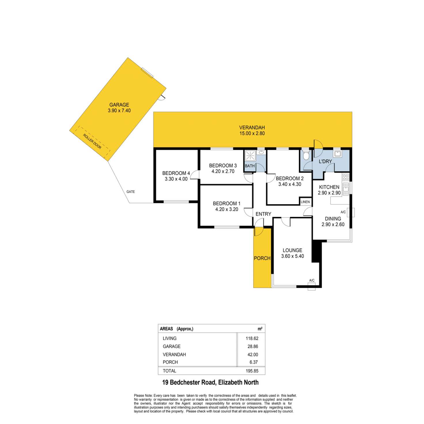 Floorplan of Homely house listing, 19 Bedchester Road, Elizabeth North SA 5113