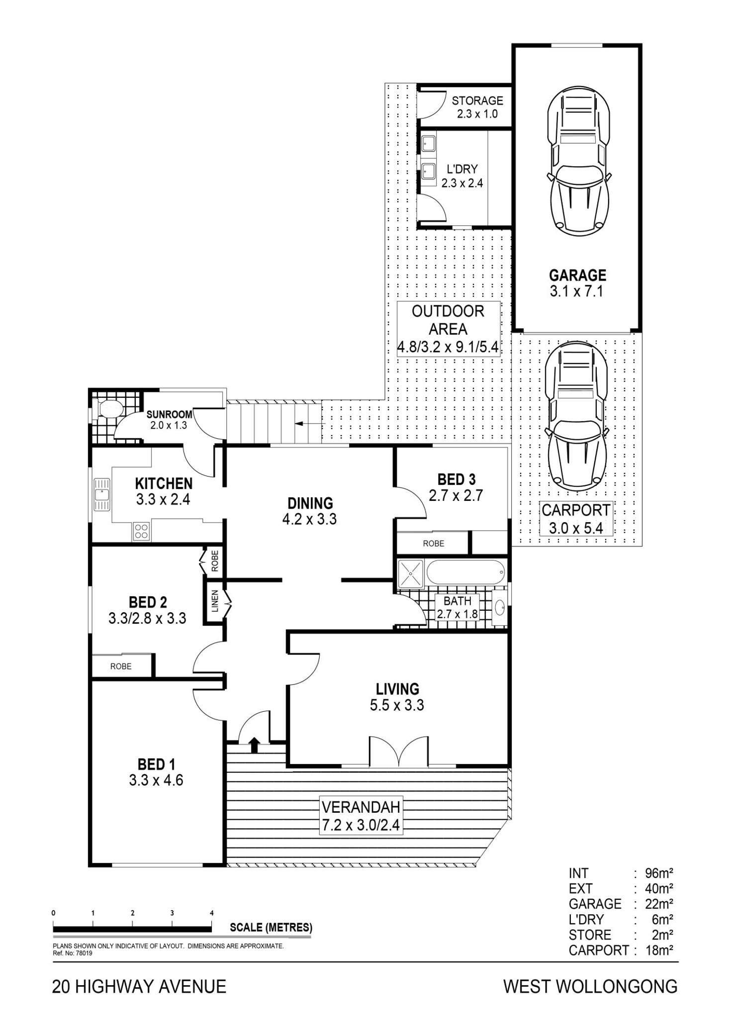 Floorplan of Homely house listing, 20 Highway Avenue, West Wollongong NSW 2500