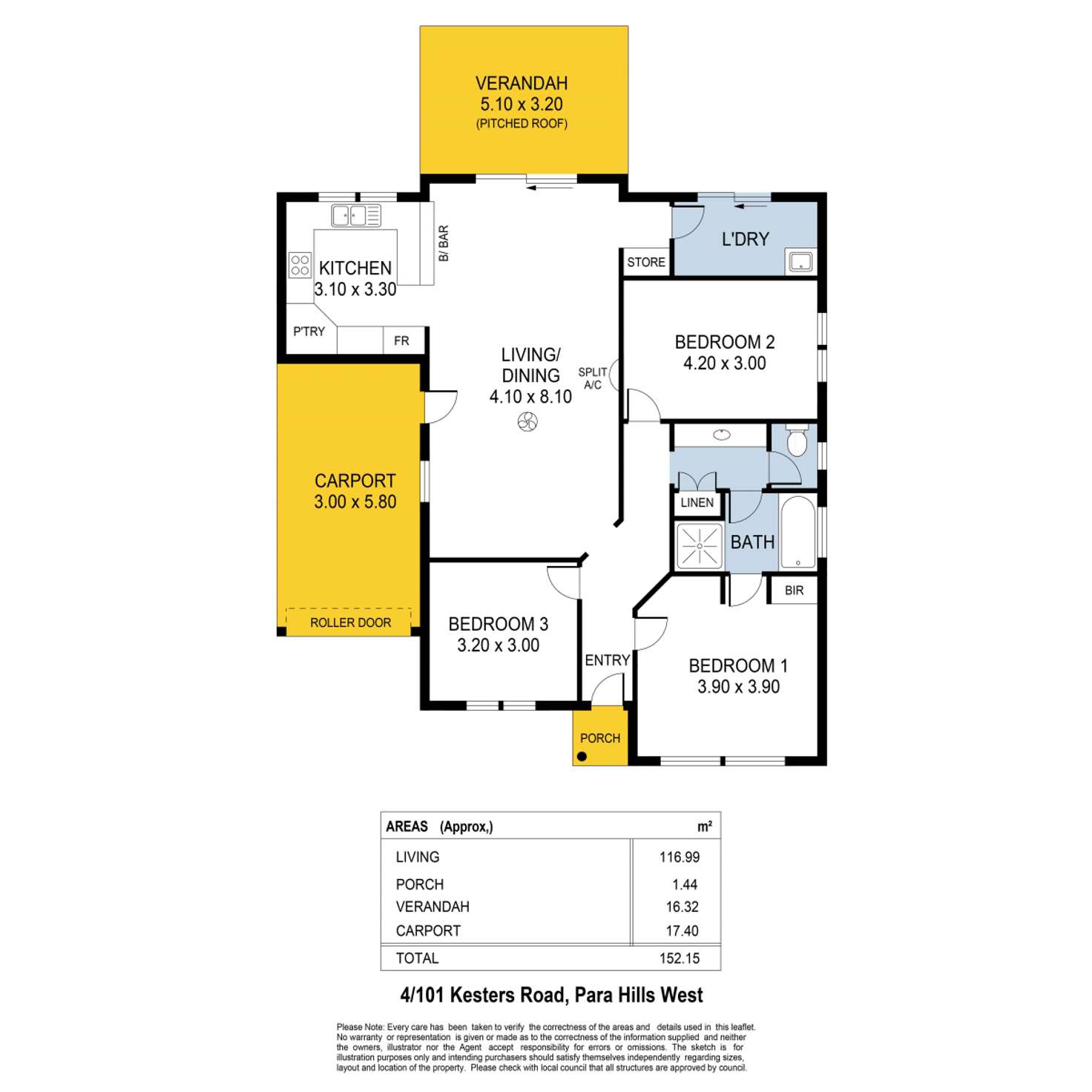 Floorplan of Homely house listing, 4/101 Kesters Road, Para Hills West SA 5096