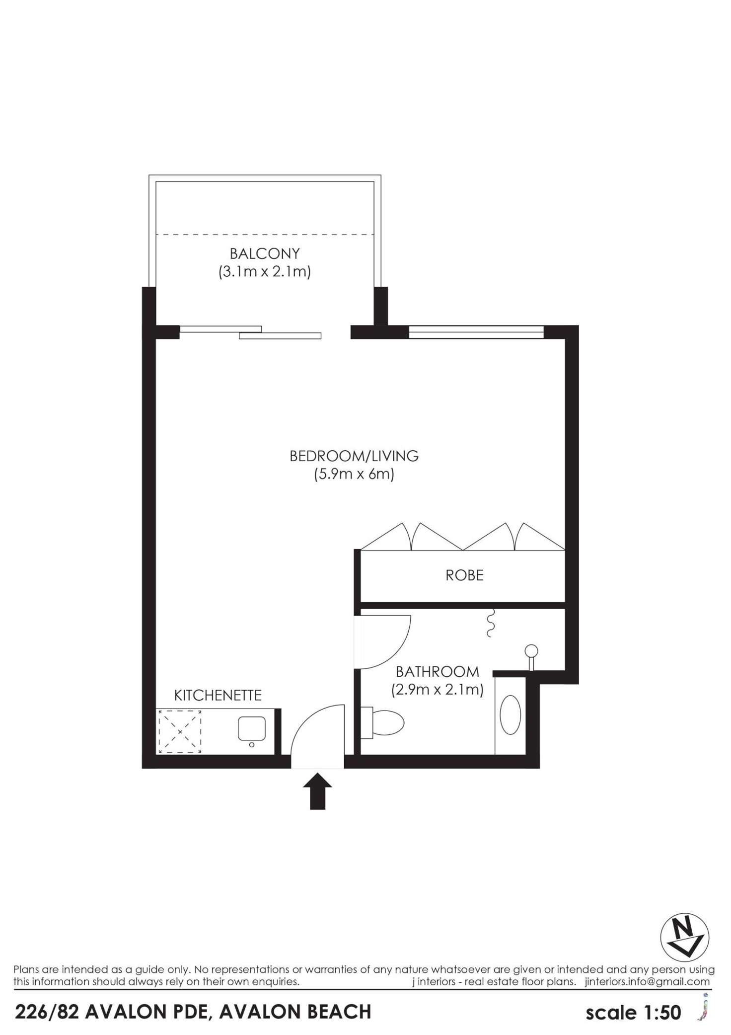 Floorplan of Homely apartment listing, 226/82 Avalon Parade, Avalon Beach NSW 2107