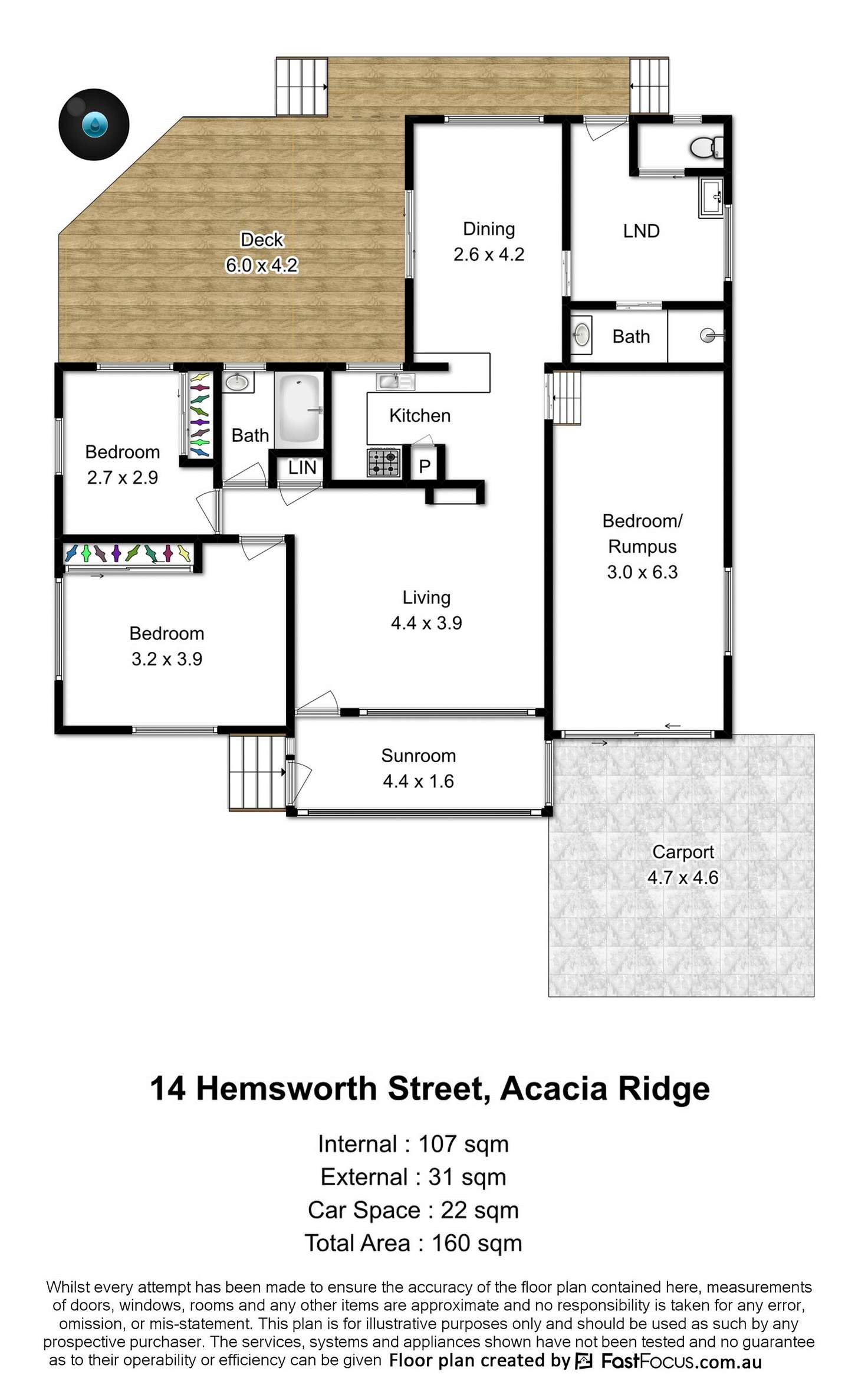 Floorplan of Homely house listing, 14 Hemsworth Street, Acacia Ridge QLD 4110