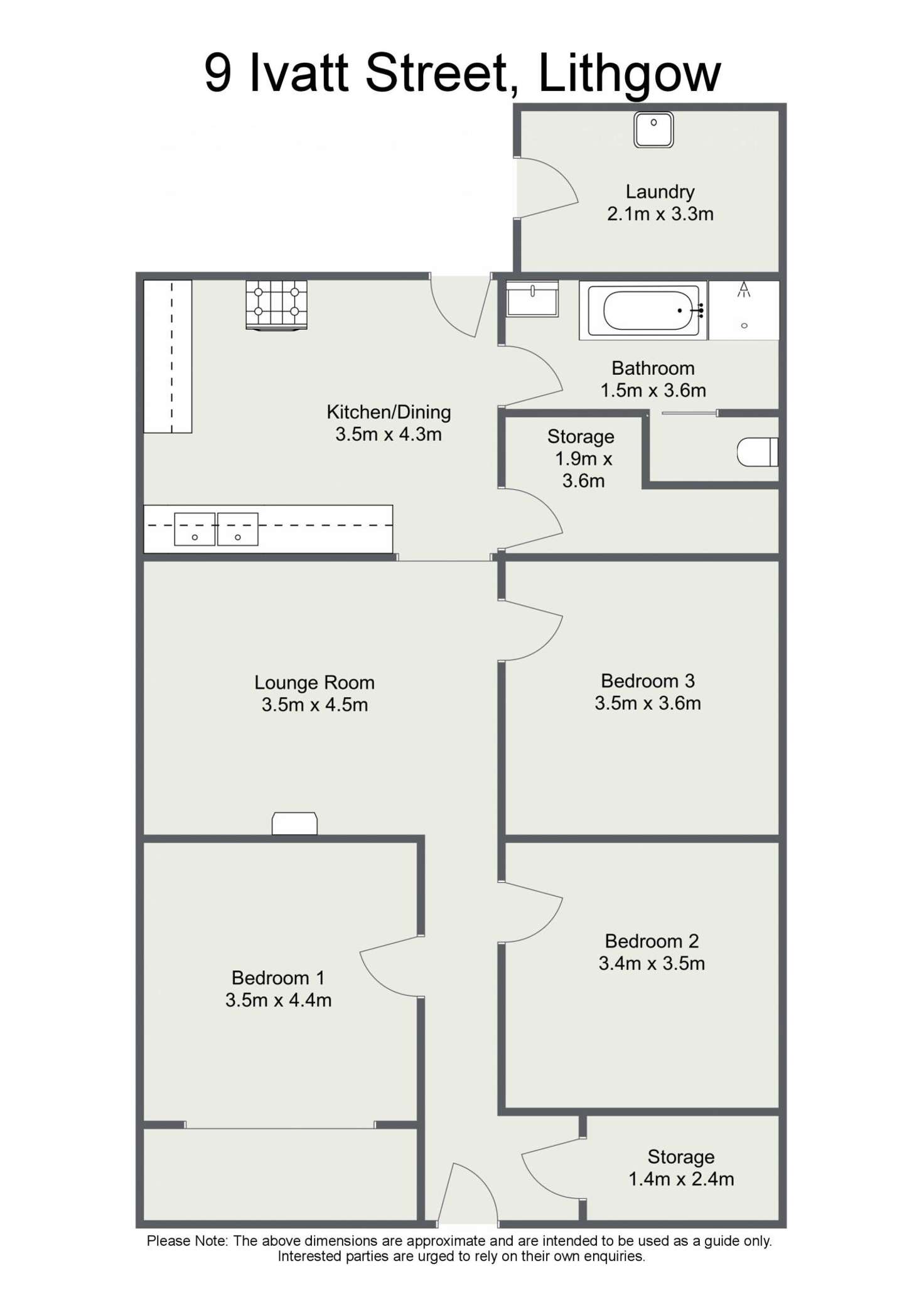 Floorplan of Homely house listing, 9 Ivatt Street, Lithgow NSW 2790