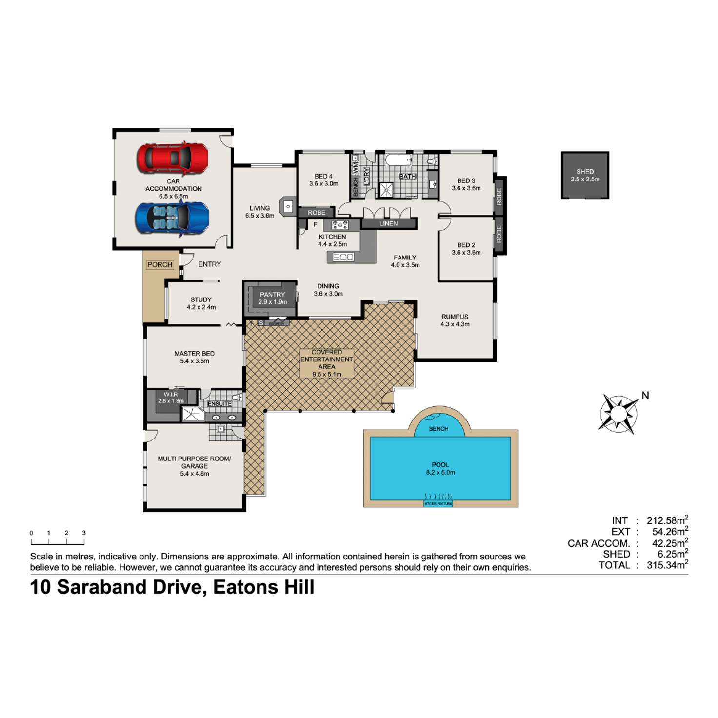 Floorplan of Homely house listing, 10 Saraband Drive, Eatons Hill QLD 4037