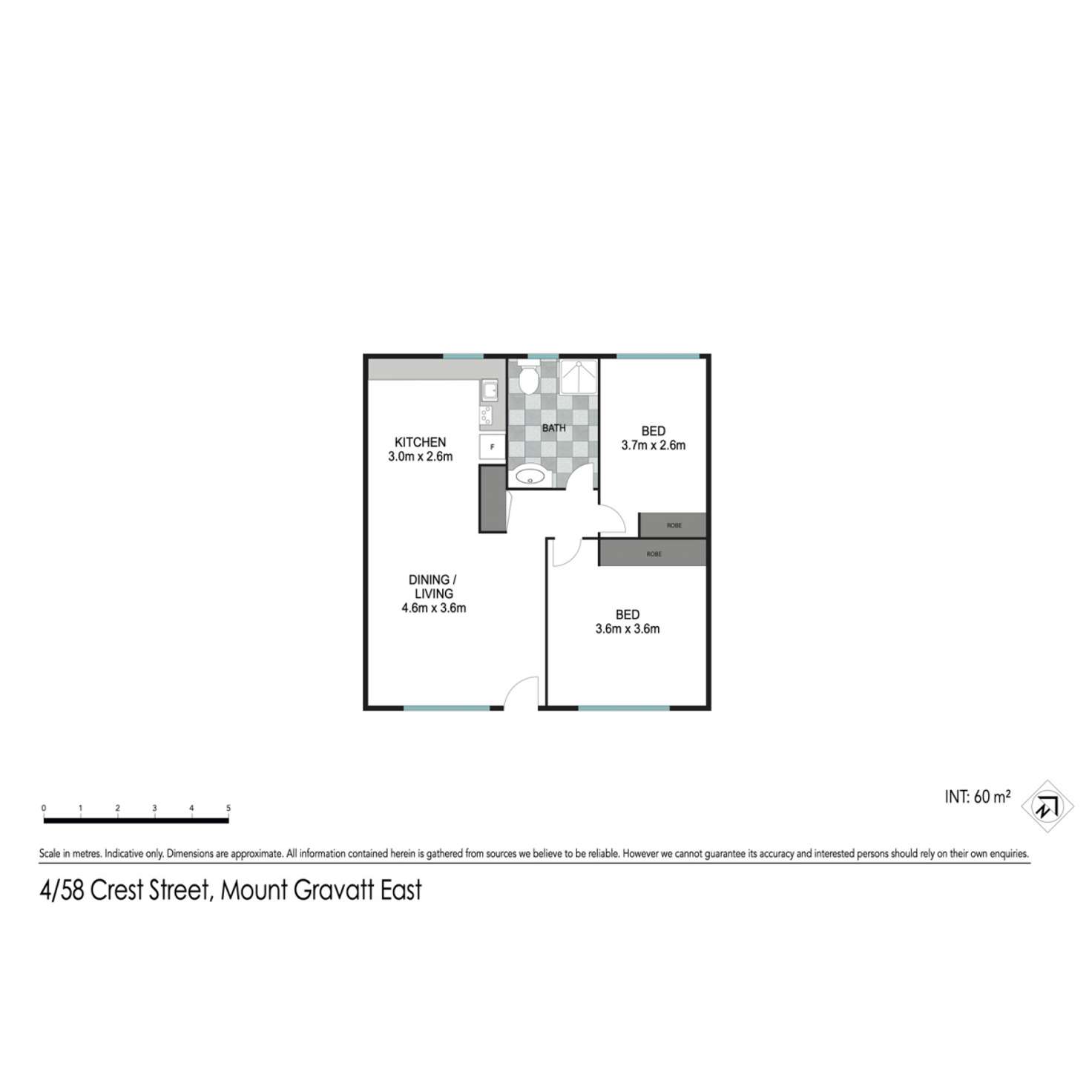 Floorplan of Homely apartment listing, 4/58 Crest Street, Mount Gravatt East QLD 4122