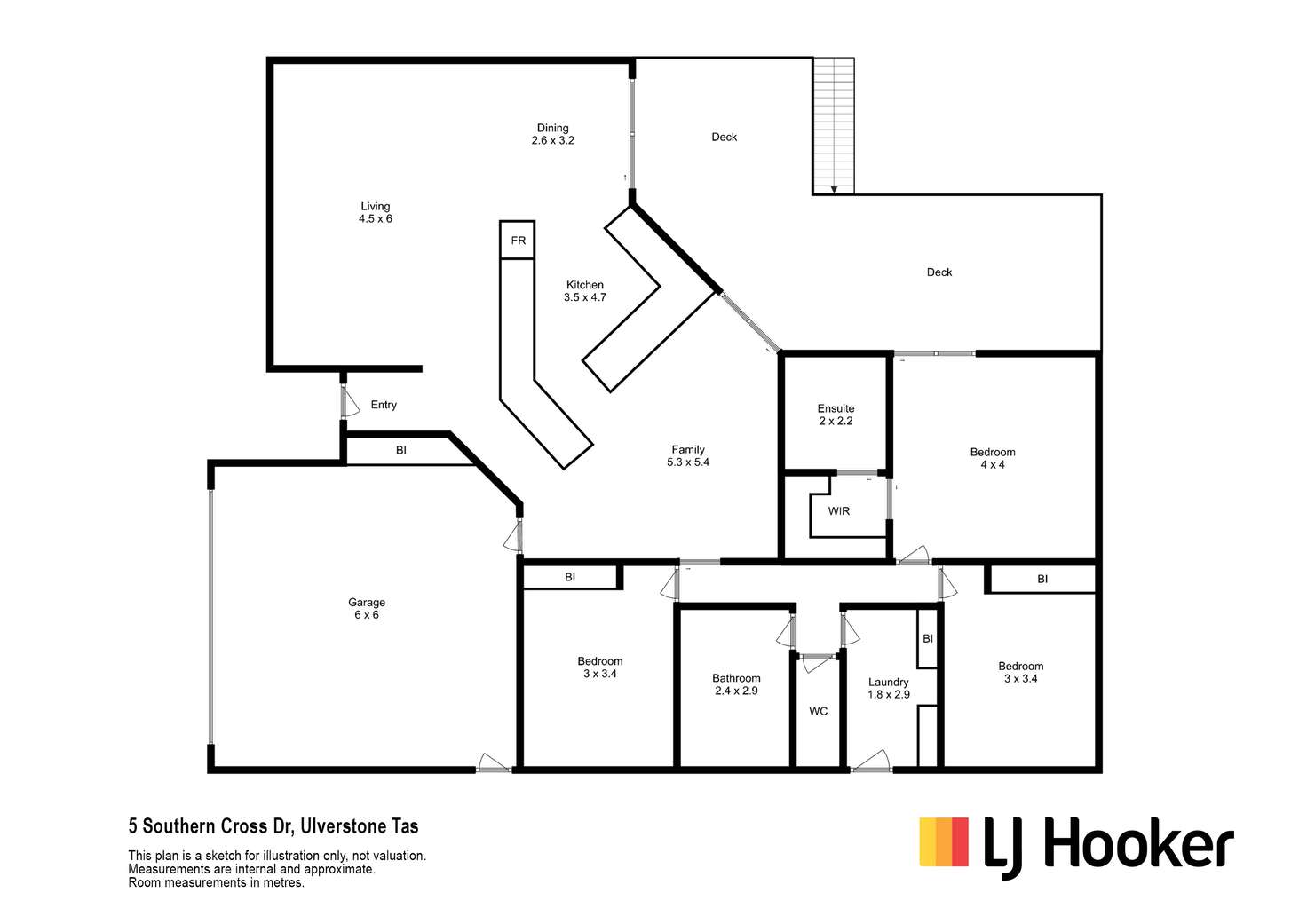 Floorplan of Homely house listing, 5 Southern Cross Drive, Ulverstone TAS 7315