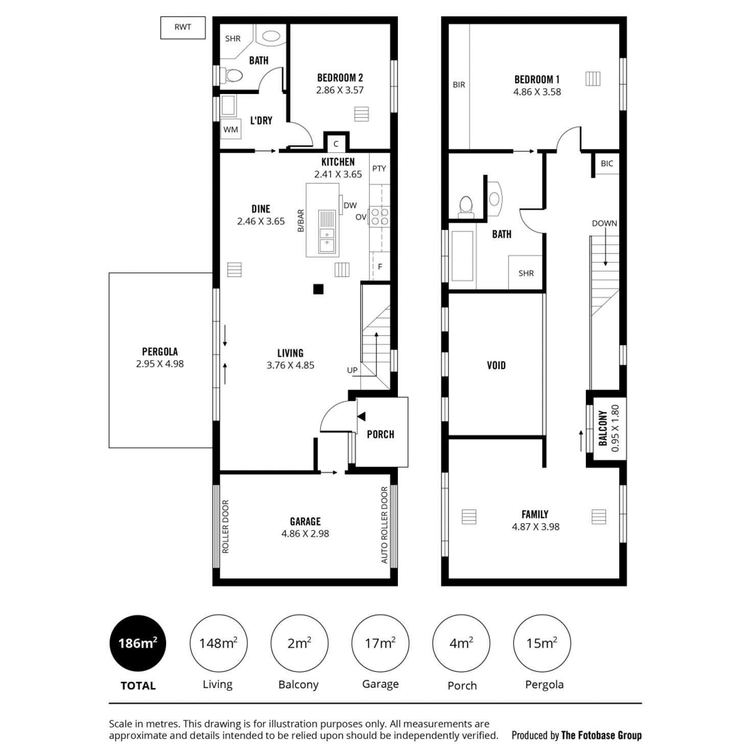 Floorplan of Homely unit listing, 1/74 Churchill Road, Prospect SA 5082