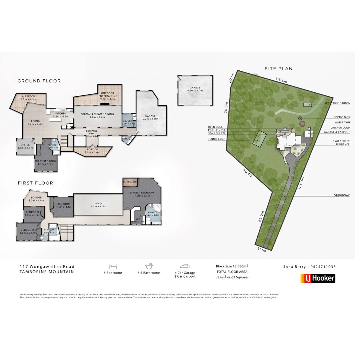 Floorplan of Homely acreageSemiRural listing, 117 Wongawallan Road, Tamborine Mountain QLD 4272