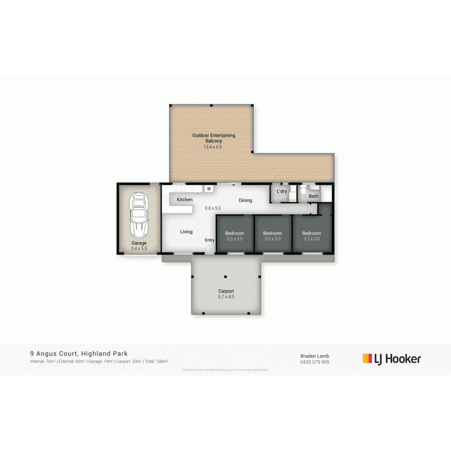 Floorplan of Homely house listing, 9 Angus Court, Highland Park QLD 4211