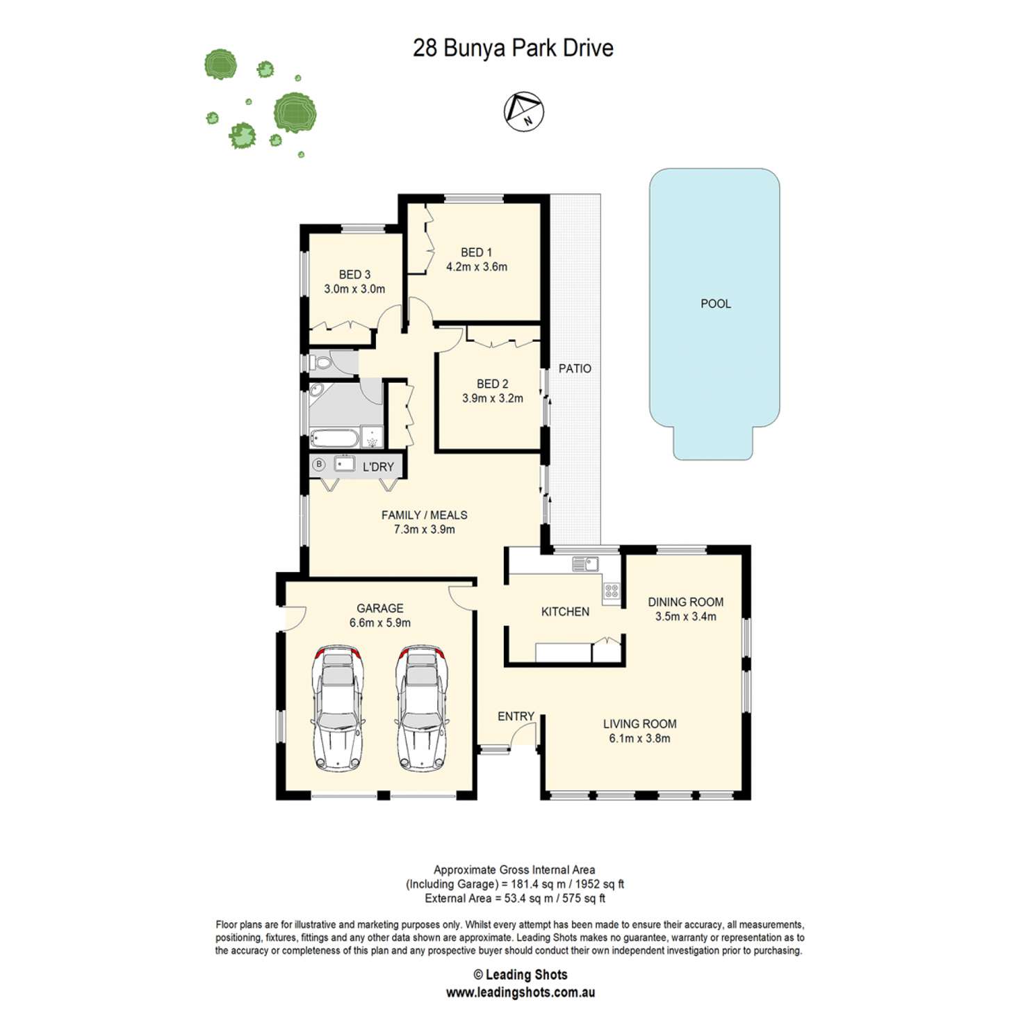 Floorplan of Homely house listing, 28 Bunya Park Drive, Eatons Hill QLD 4037