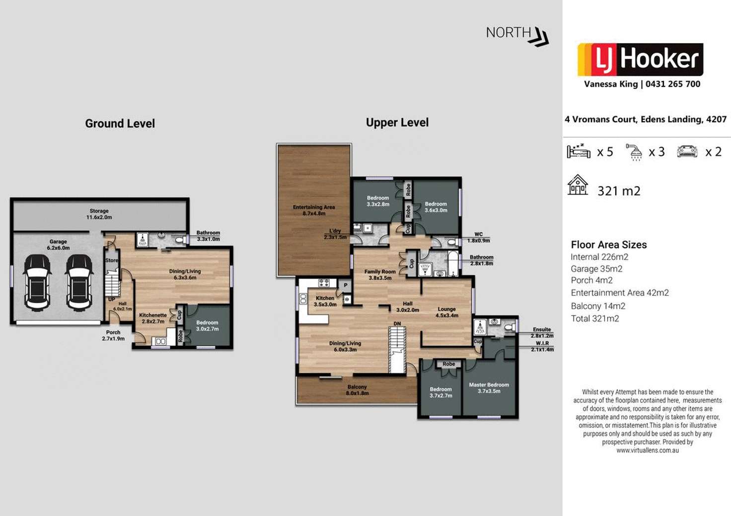 Floorplan of Homely house listing, 4 Vromans Court, Edens Landing QLD 4207