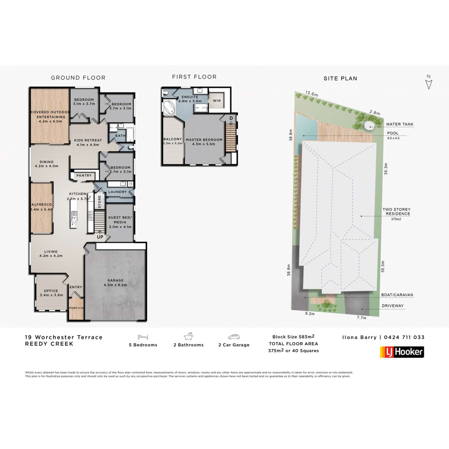 Floorplan of Homely house listing, 19 Worchester Terrace, Reedy Creek QLD 4227