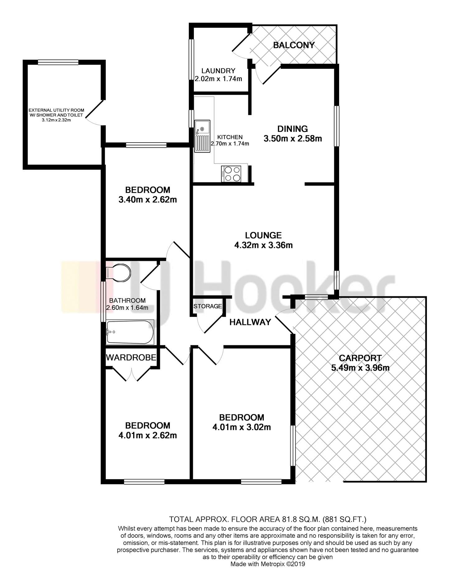 Floorplan of Homely house listing, 55 Lindsay Street, Cessnock NSW 2325