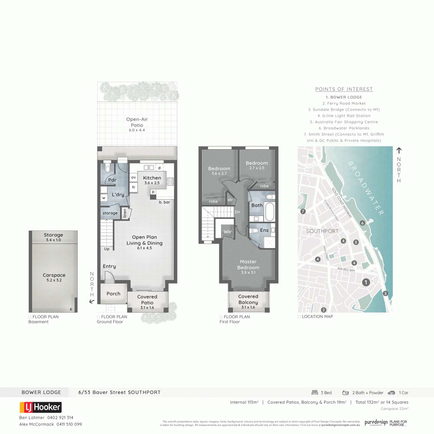 Floorplan of Homely townhouse listing, 6/53 Bauer Street, Southport QLD 4215