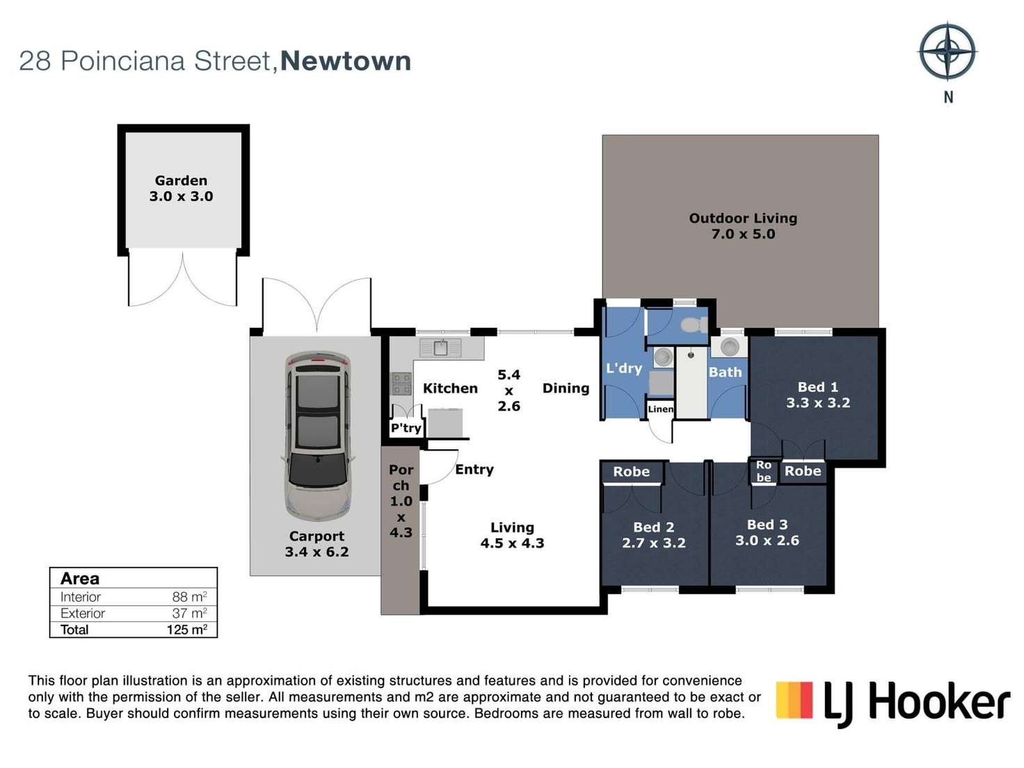 Floorplan of Homely house listing, 28 Poinciana Street, Newtown QLD 4350