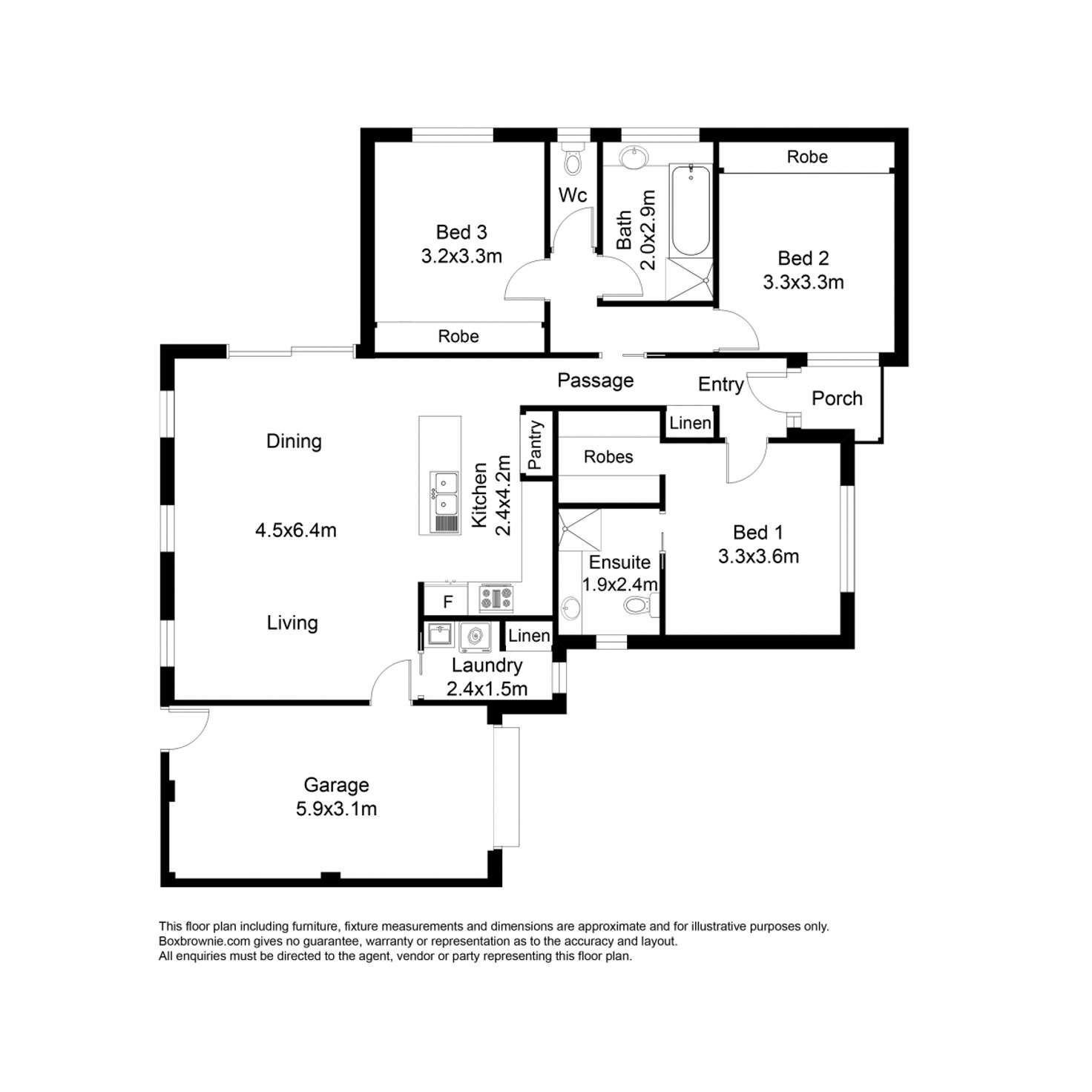 Floorplan of Homely unit listing, 2/20 Wilsons Road, Newcomb VIC 3219