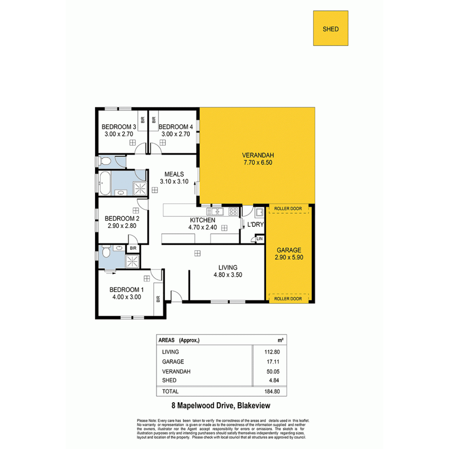 Floorplan of Homely house listing, 8 Maplewood Drive, Blakeview SA 5114