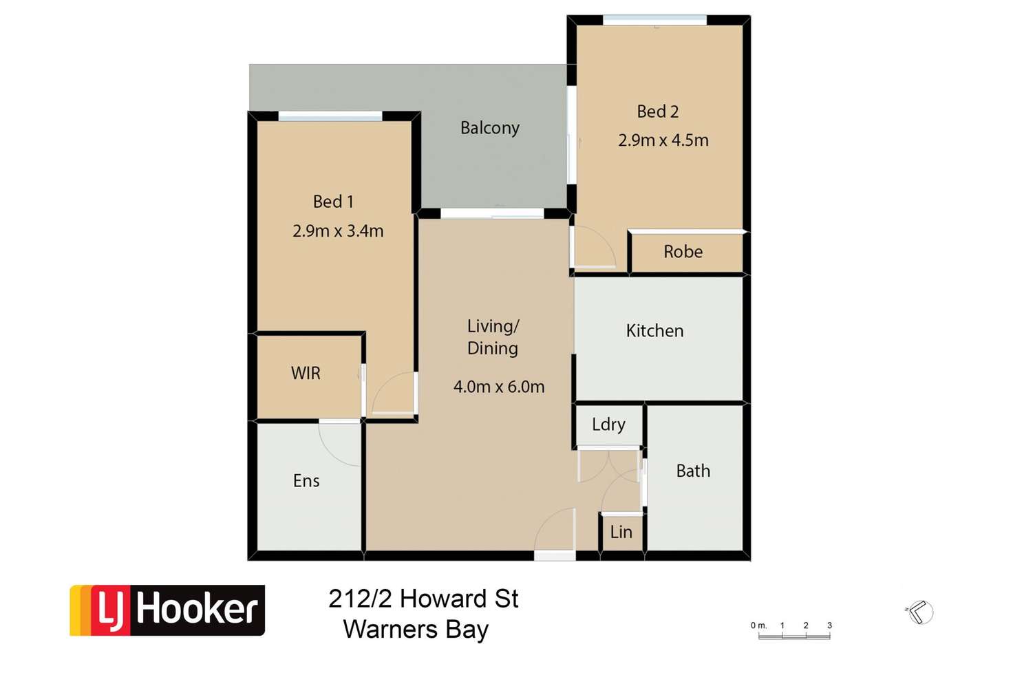 Floorplan of Homely unit listing, 212/2 Howard Street, Warners Bay NSW 2282