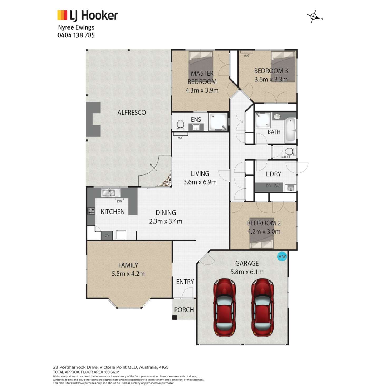 Floorplan of Homely house listing, 23 Portmarnock Drive, Victoria Point QLD 4165