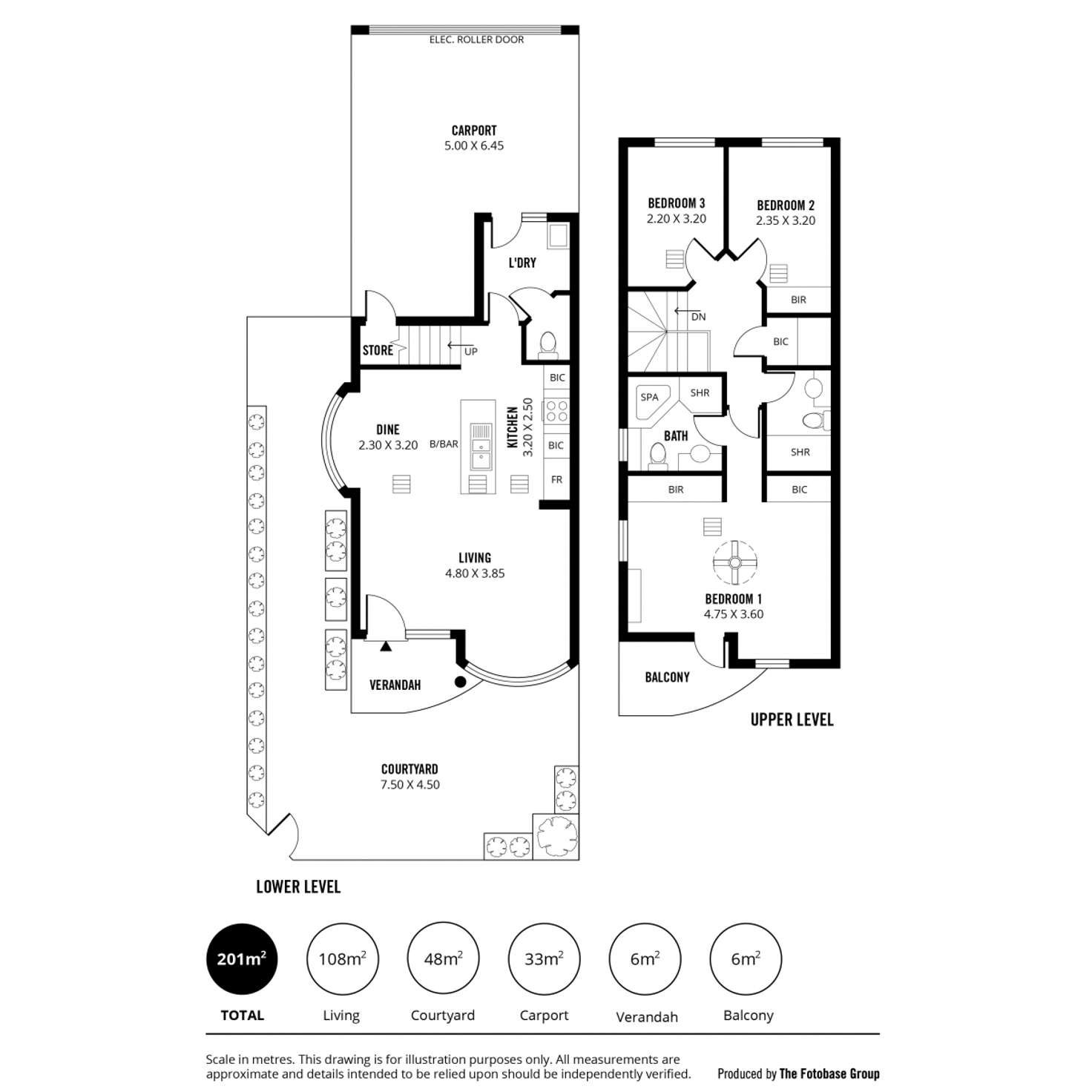 Floorplan of Homely townhouse listing, 1/6 Hill Street, Kensington SA 5068