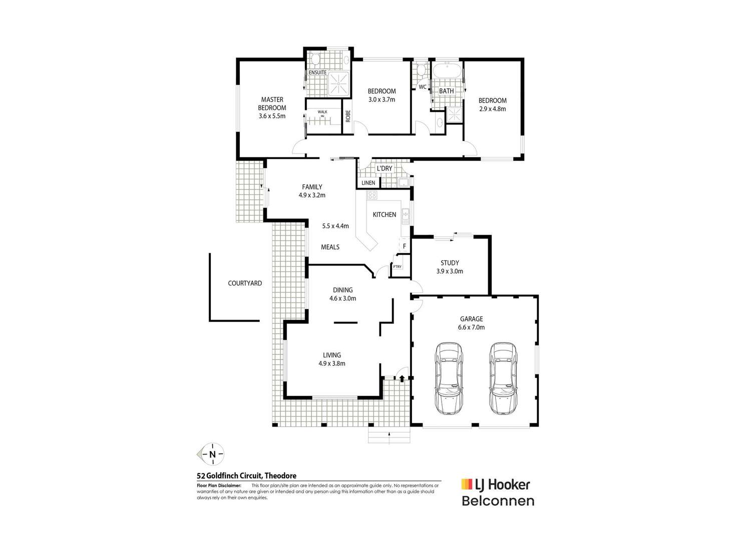 Floorplan of Homely house listing, 52 Goldfinch Circuit, Theodore ACT 2905