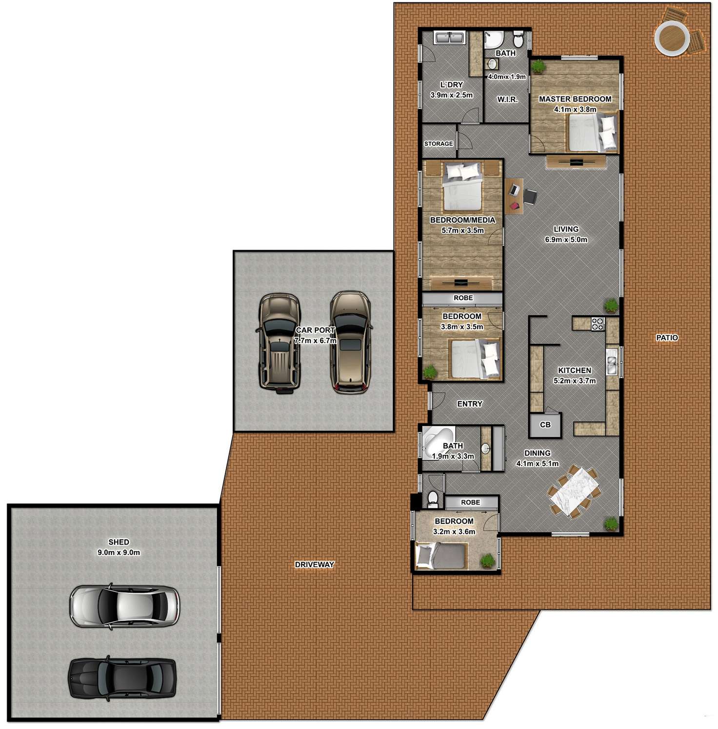 Floorplan of Homely house listing, 7 Brinsmead Terrace, Kanimbla QLD 4870