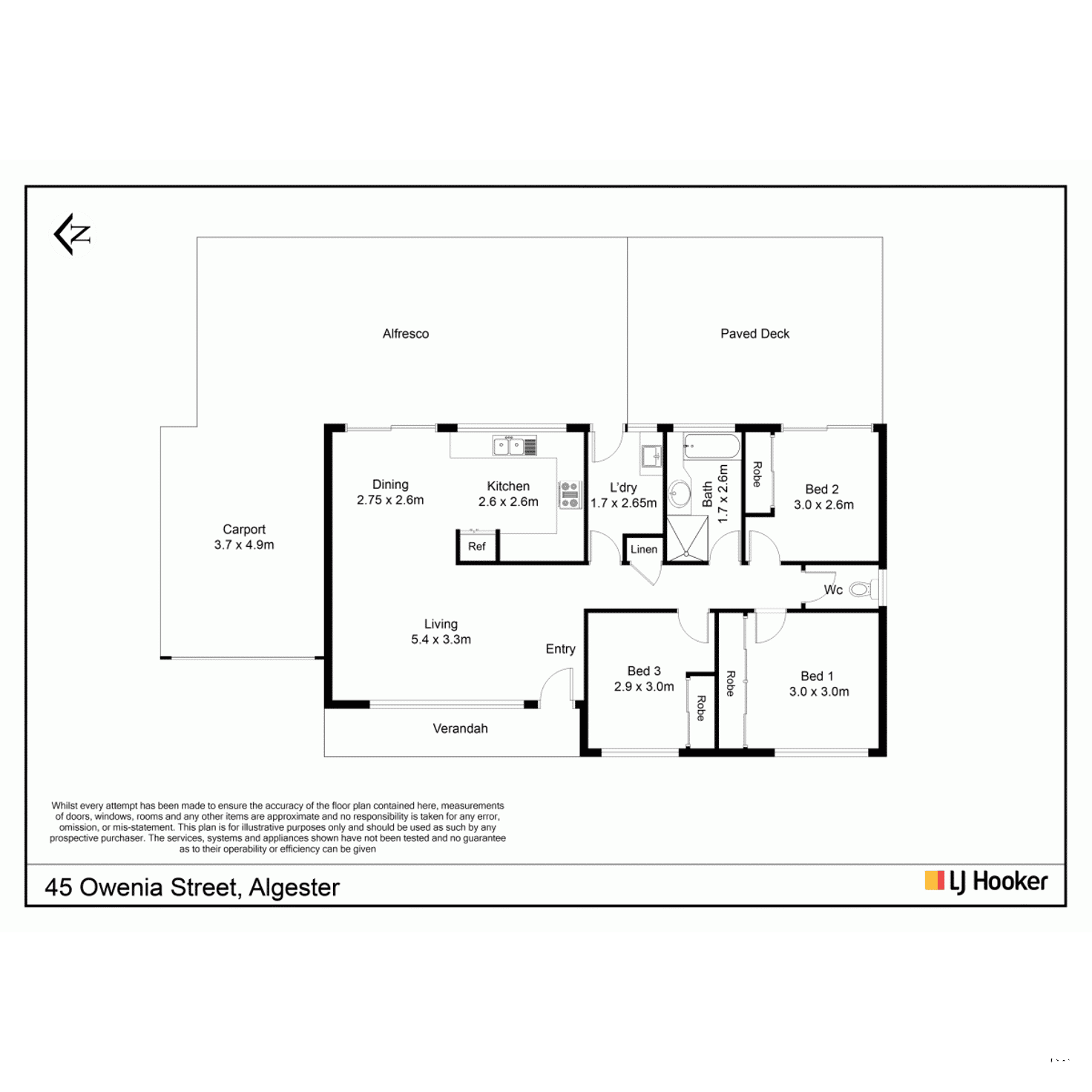 Floorplan of Homely house listing, 45 Owenia Street, Algester QLD 4115