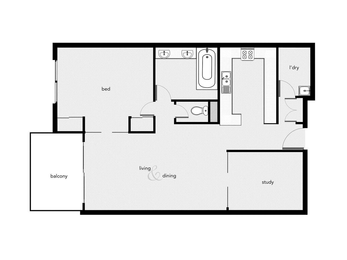 Floorplan of Homely unit listing, 1111/2 Greenslopes Street, Cairns North QLD 4870