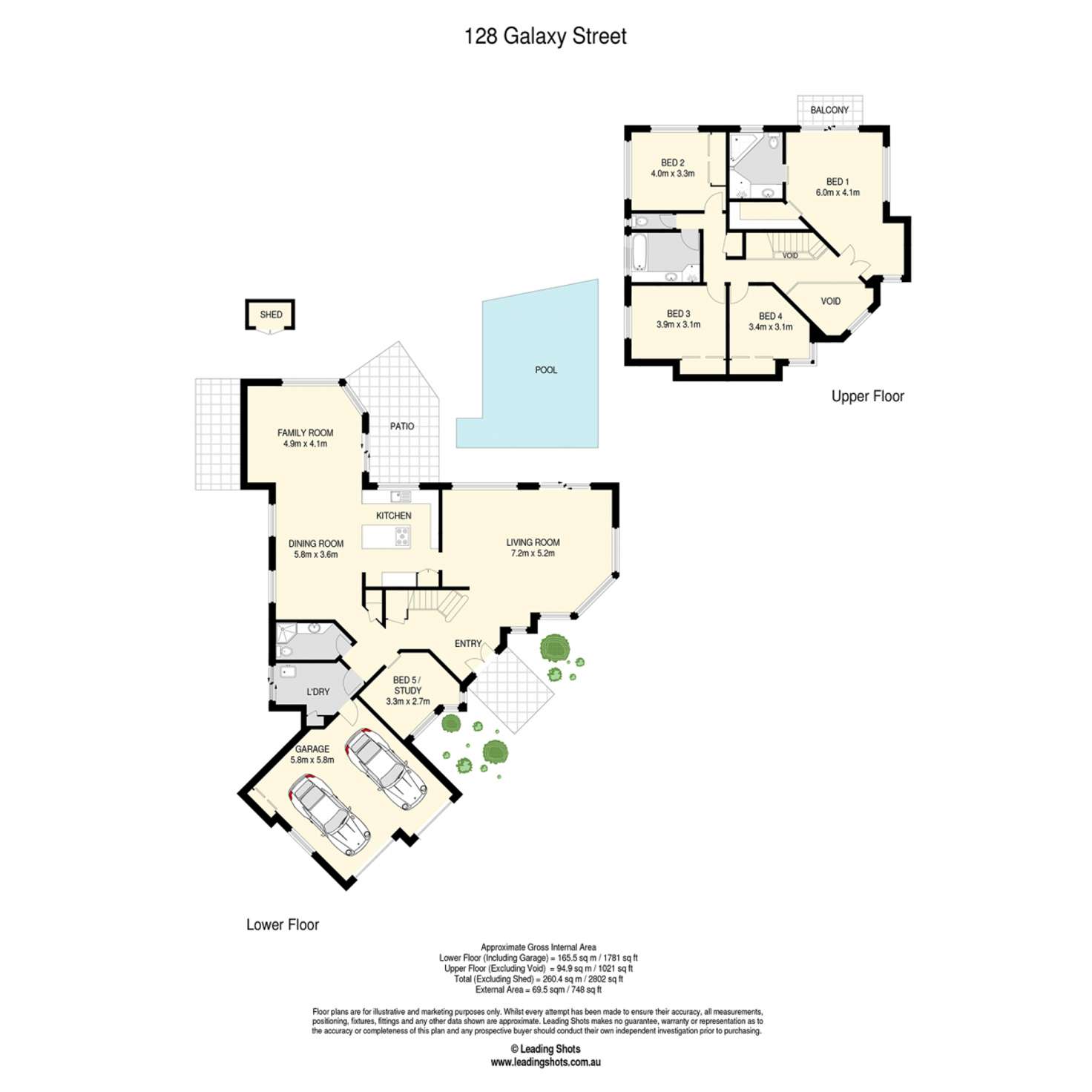 Floorplan of Homely house listing, 129 Galaxy Street, Bridgeman Downs QLD 4035