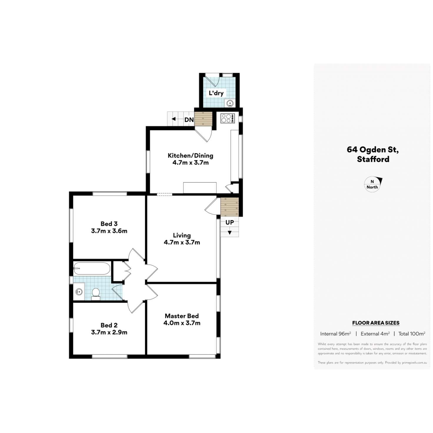 Floorplan of Homely house listing, 64 Ogden Street, Stafford QLD 4053