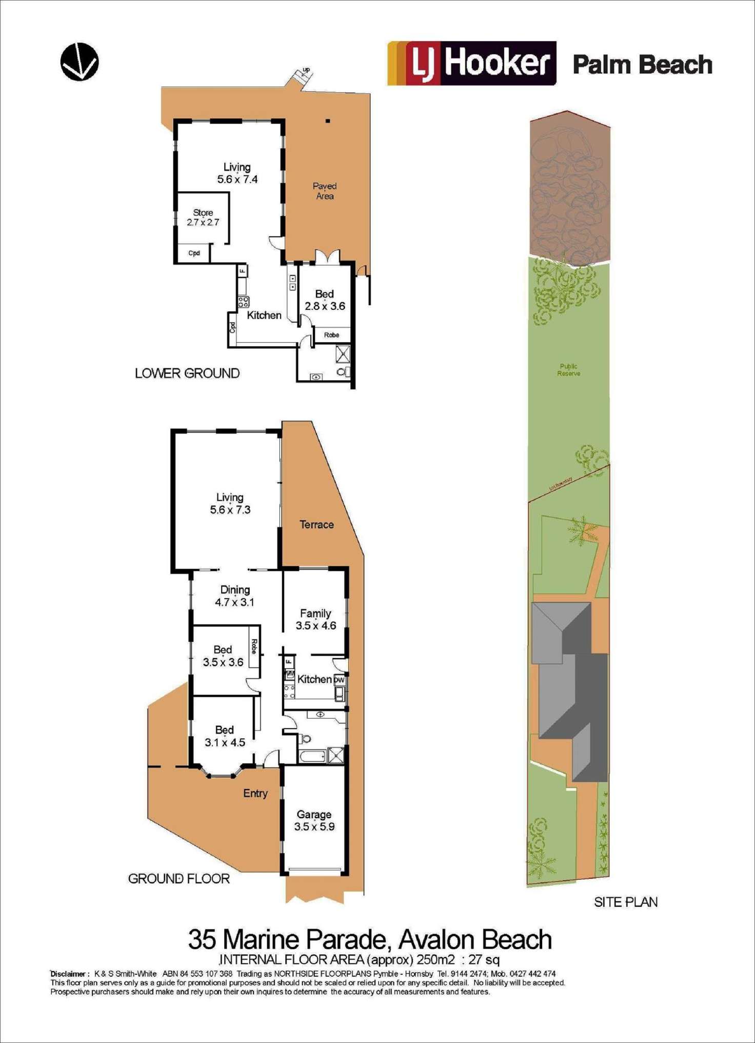 Floorplan of Homely house listing, 35 Marine Parade, Avalon Beach NSW 2107