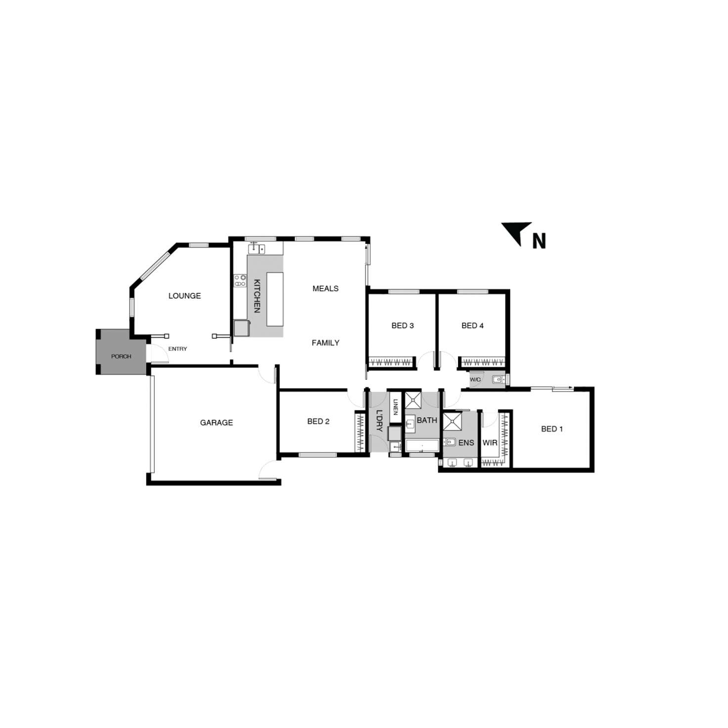 Floorplan of Homely house listing, 22 John Crawford Crescent, Casey ACT 2913