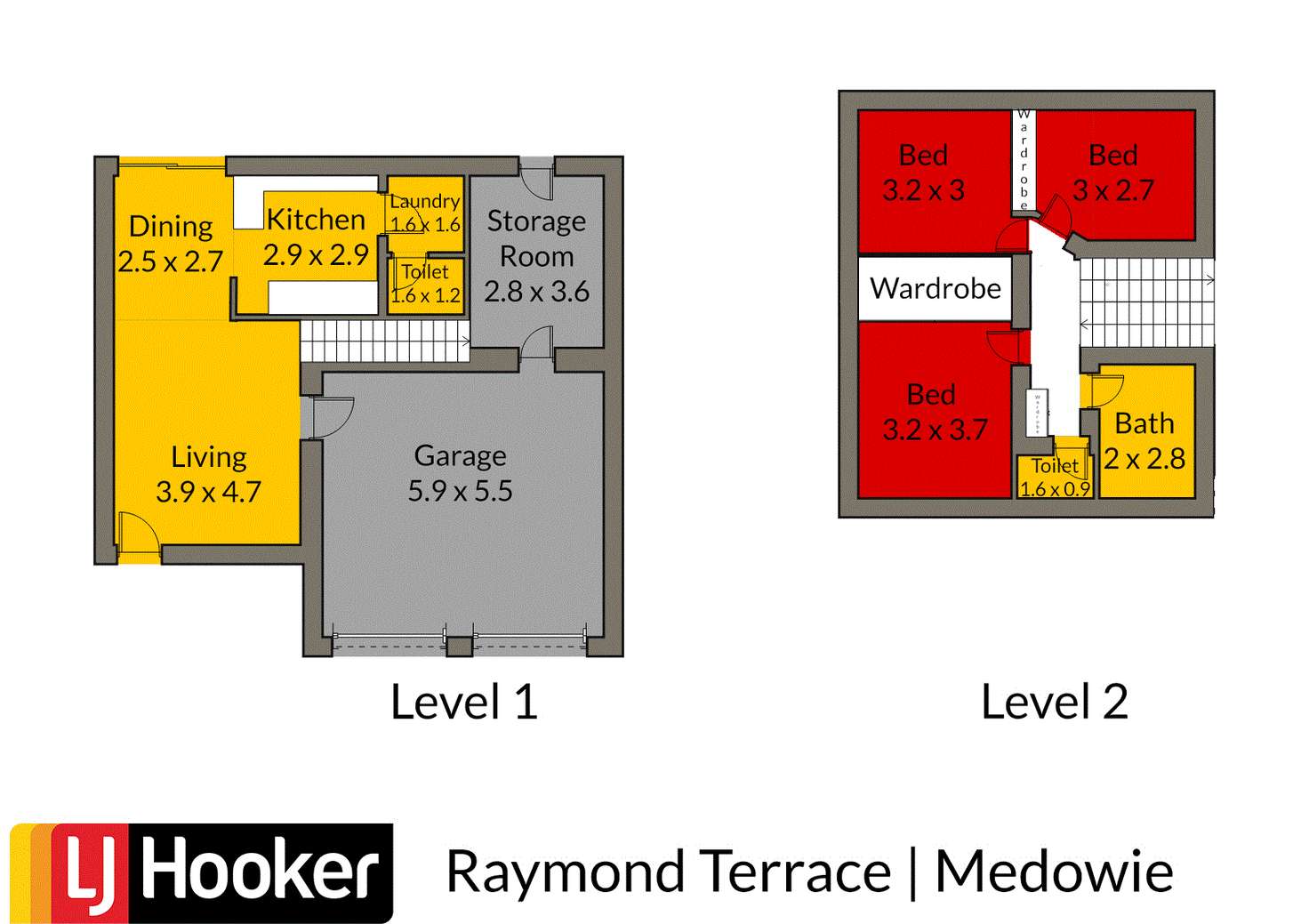 Floorplan of Homely unit listing, 2/12A Irrawang Street, Raymond Terrace NSW 2324