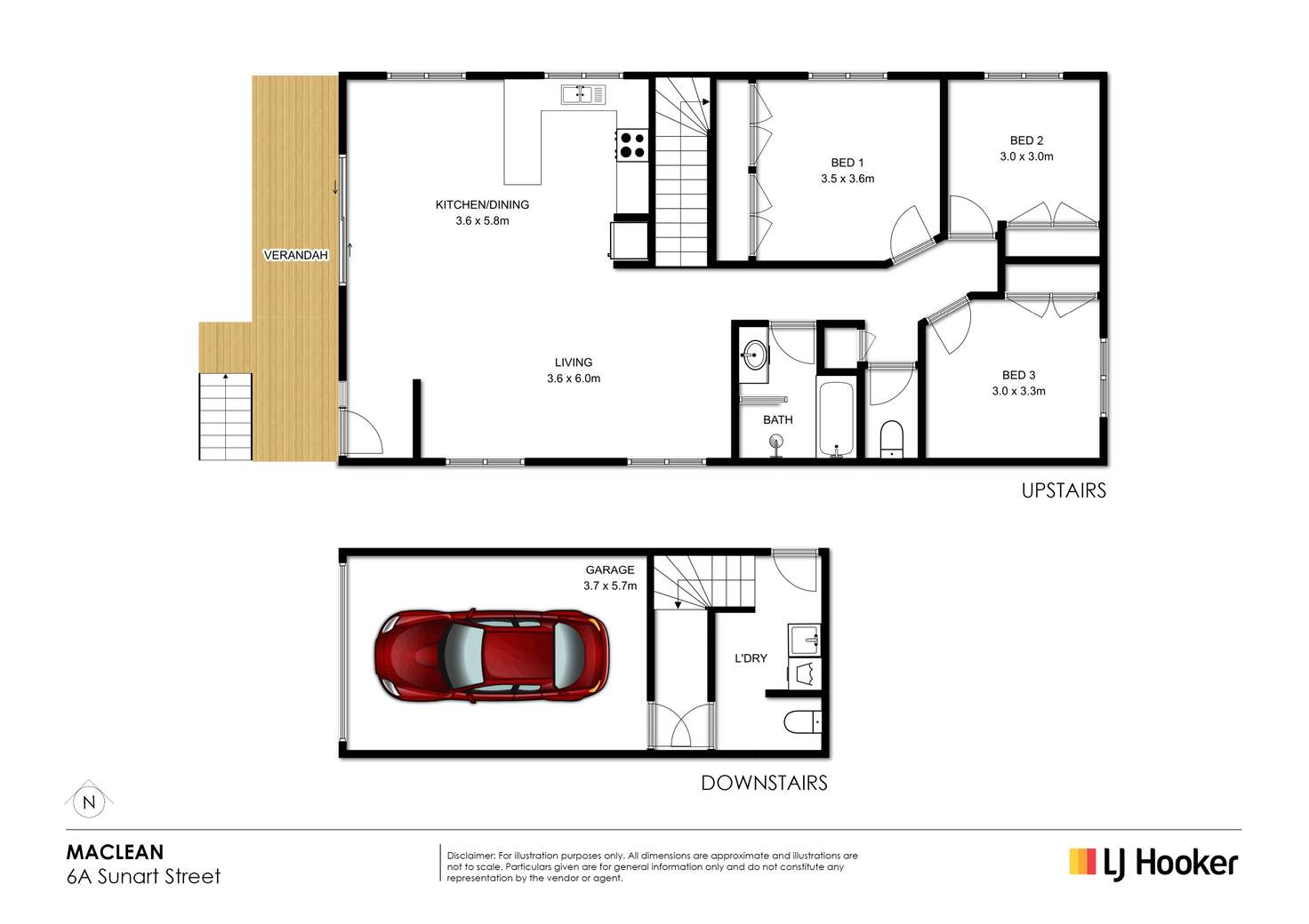 Floorplan of Homely house listing, 6A Sunart Street, Maclean NSW 2463