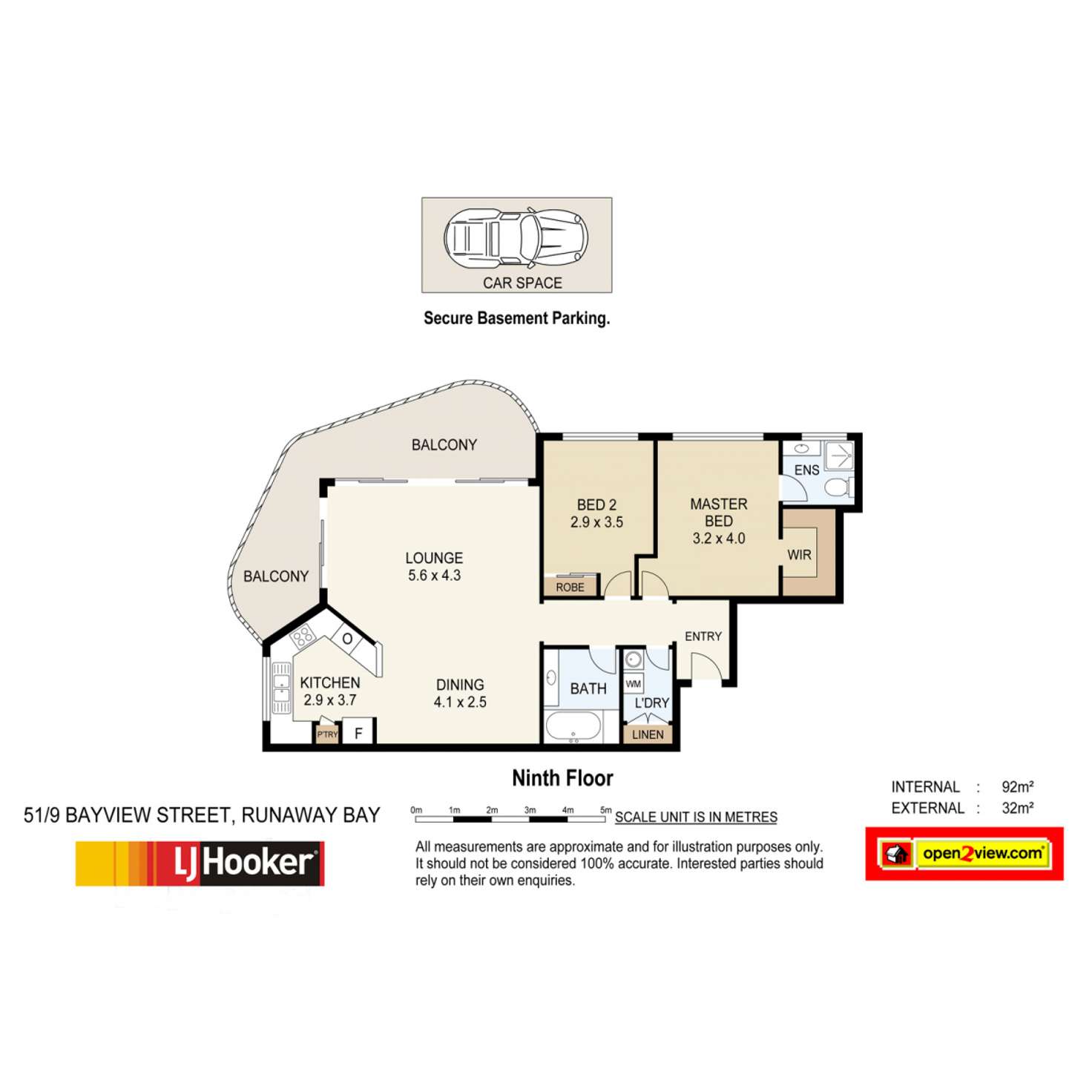 Floorplan of Homely unit listing, 51/9 Bayview Street, Runaway Bay QLD 4216
