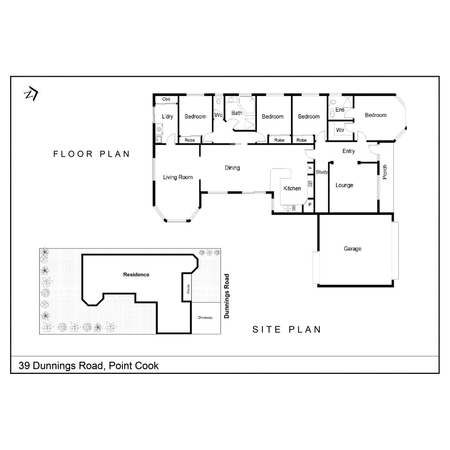 Floorplan of Homely house listing, 39 Dunnings Road., Point Cook VIC 3030