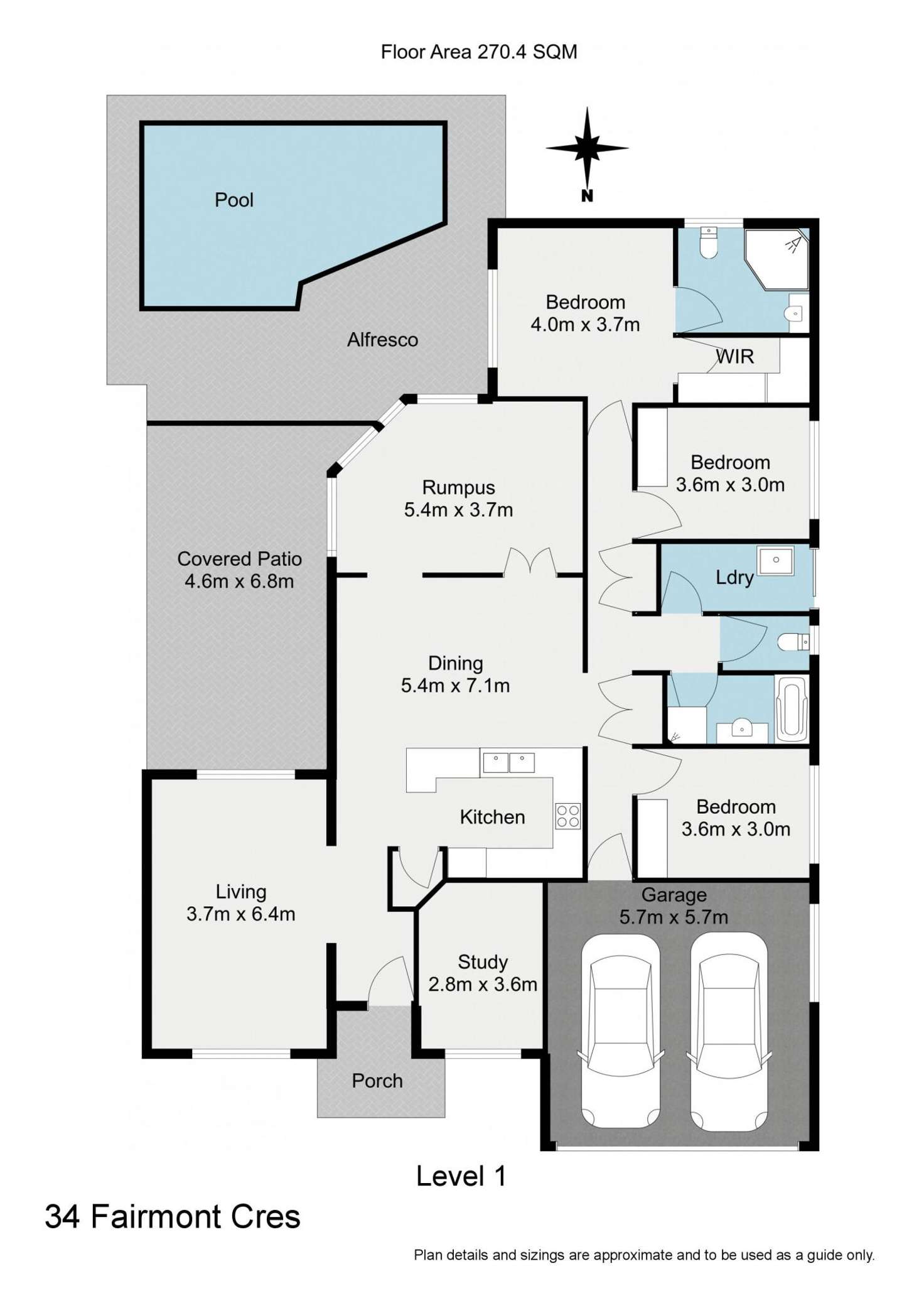 Floorplan of Homely house listing, 34 Fairmont Crescent, Underwood QLD 4119