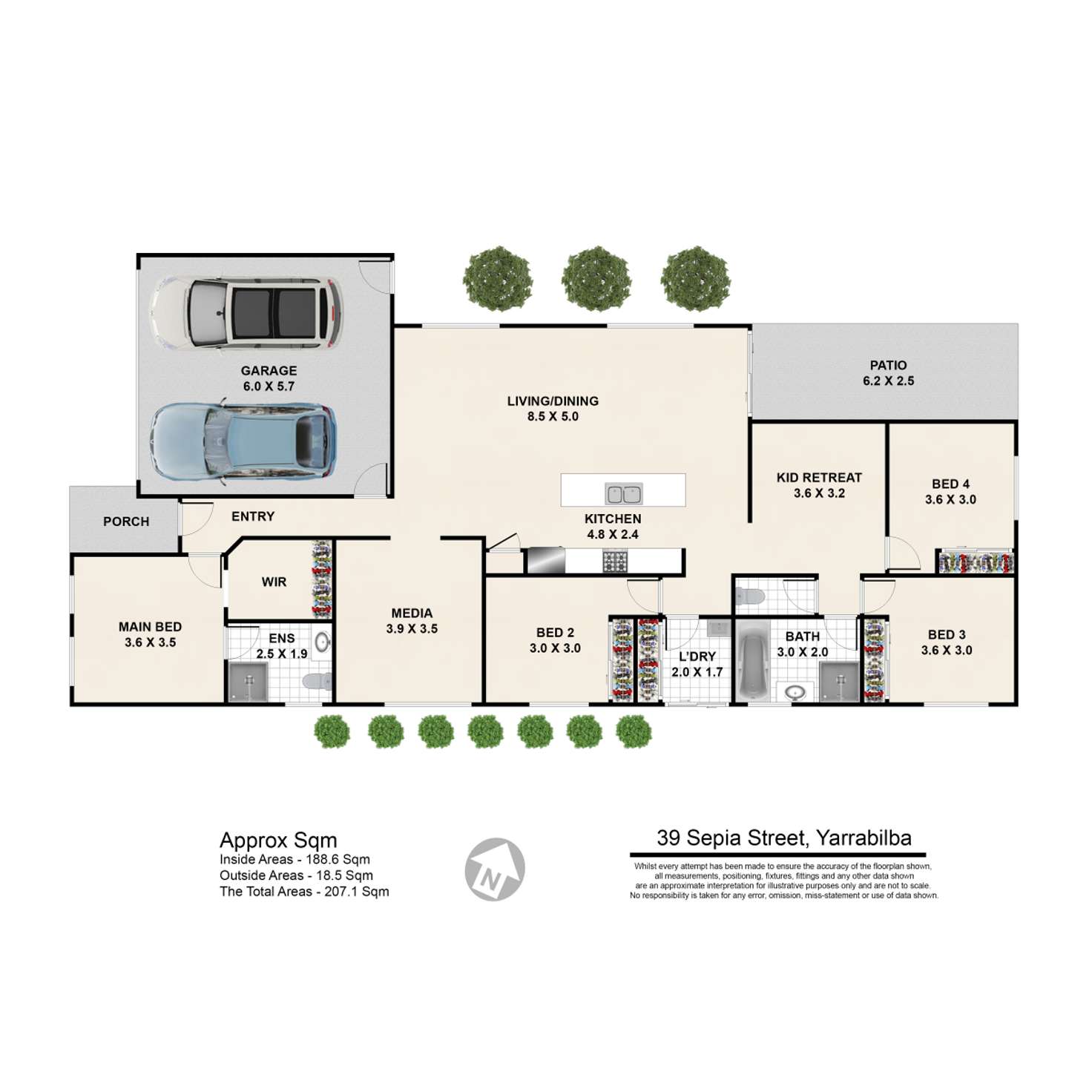 Floorplan of Homely house listing, 39 Sepia Street, Yarrabilba QLD 4207