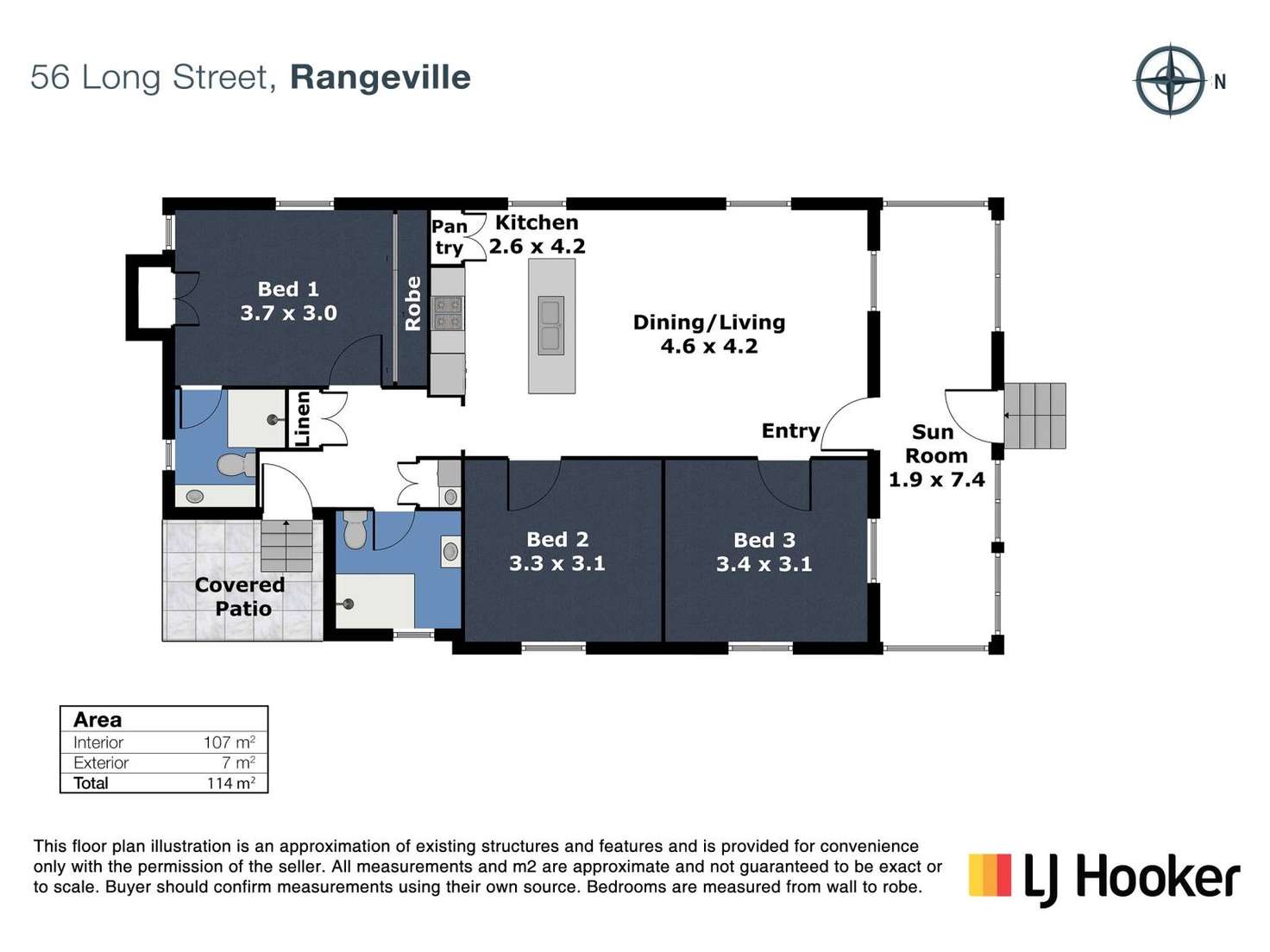 Floorplan of Homely house listing, 56 Long Street, Rangeville QLD 4350