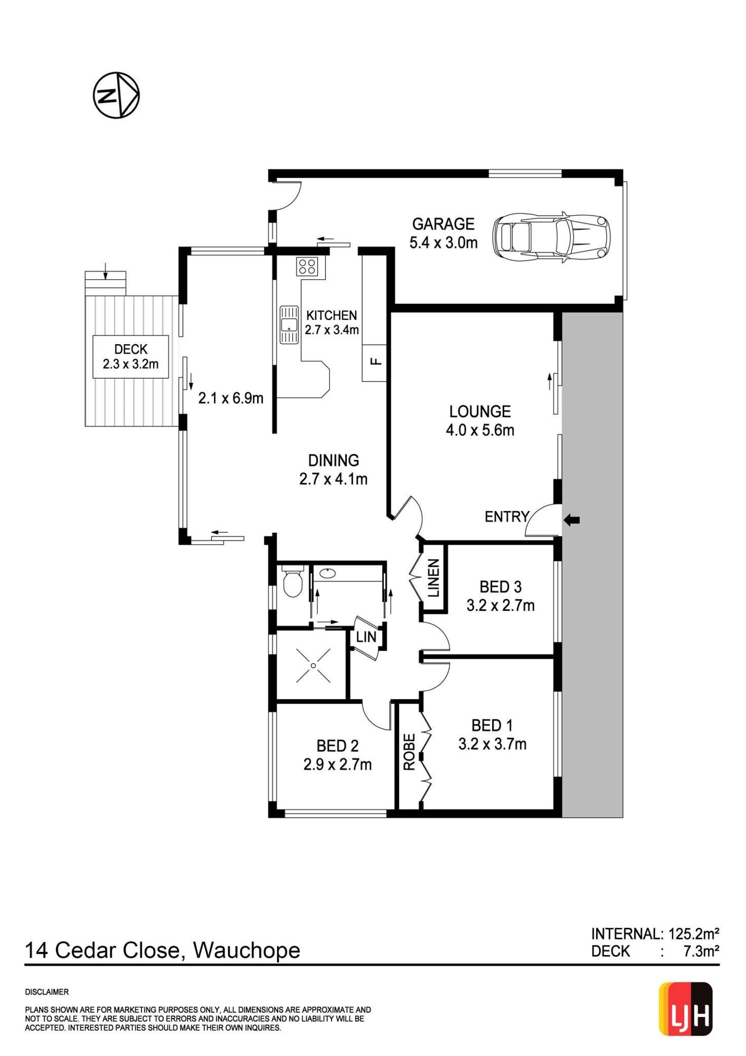 Floorplan of Homely house listing, 14 Cedar Close, Wauchope NSW 2446
