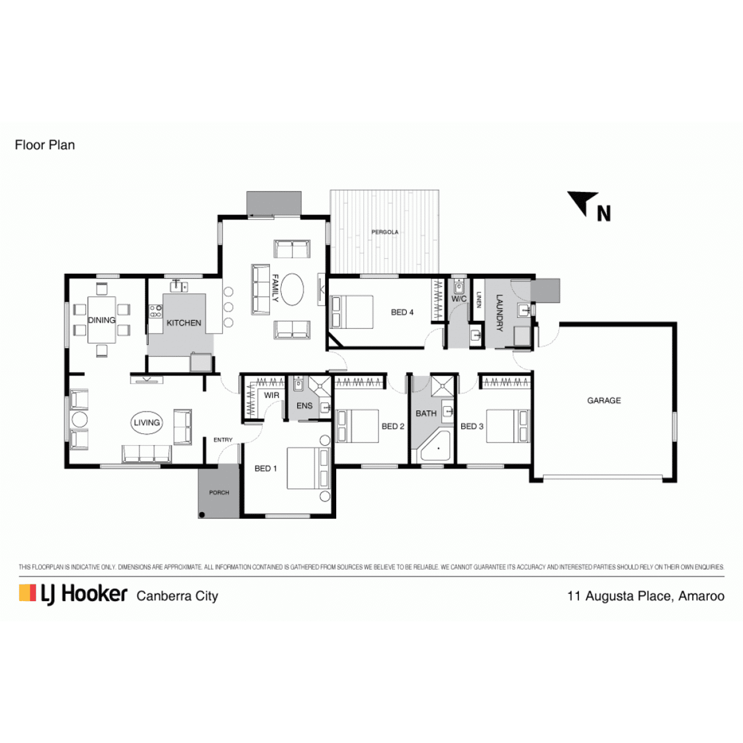Floorplan of Homely house listing, 11 Augusta Place, Amaroo ACT 2914