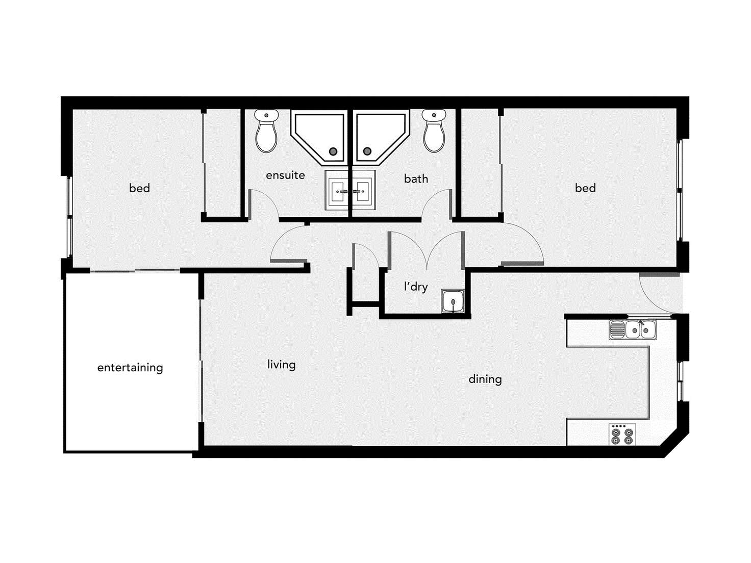 Floorplan of Homely unit listing, 112/22 Ward Street, Mooroobool QLD 4870