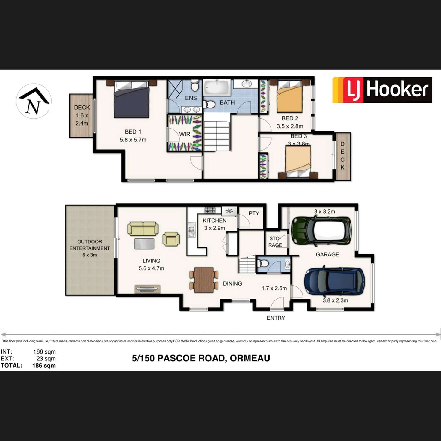 Floorplan of Homely townhouse listing, 5/150 Pascoe Road, Ormeau QLD 4208