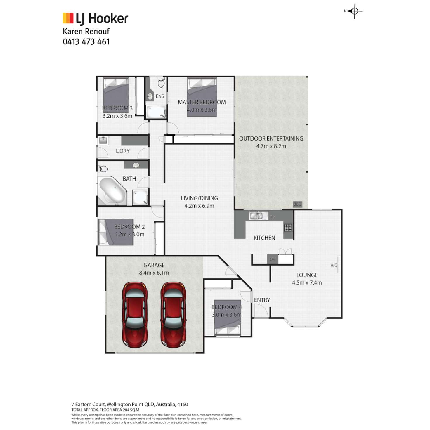 Floorplan of Homely house listing, 7 Eastern Court, Wellington Point QLD 4160