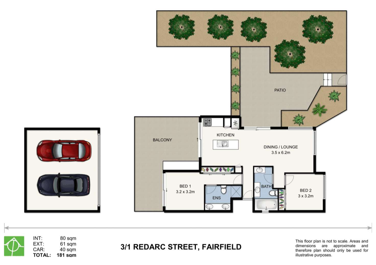 Floorplan of Homely unit listing, 3/1 Redarc Street, Fairfield QLD 4103