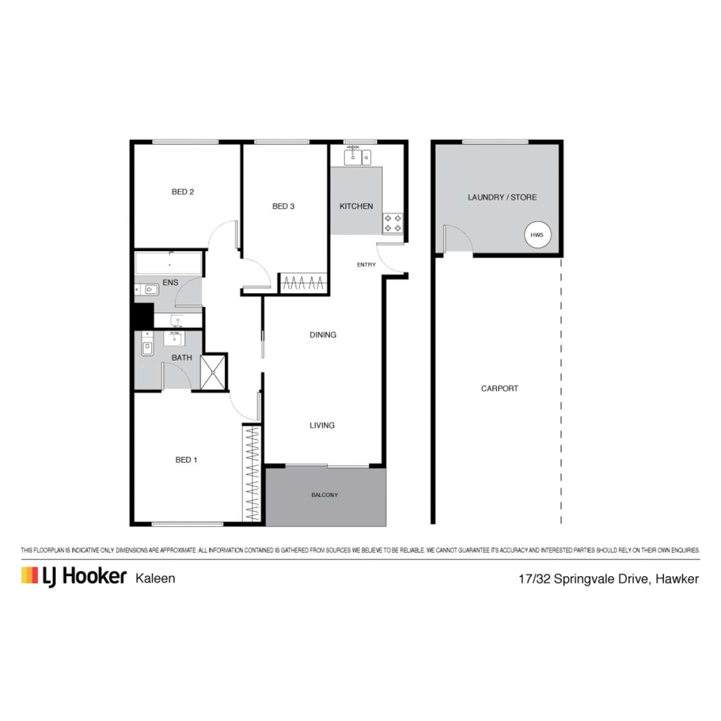 Floorplan of Homely apartment listing, 17/32 Springvale Drive, Hawker ACT 2614