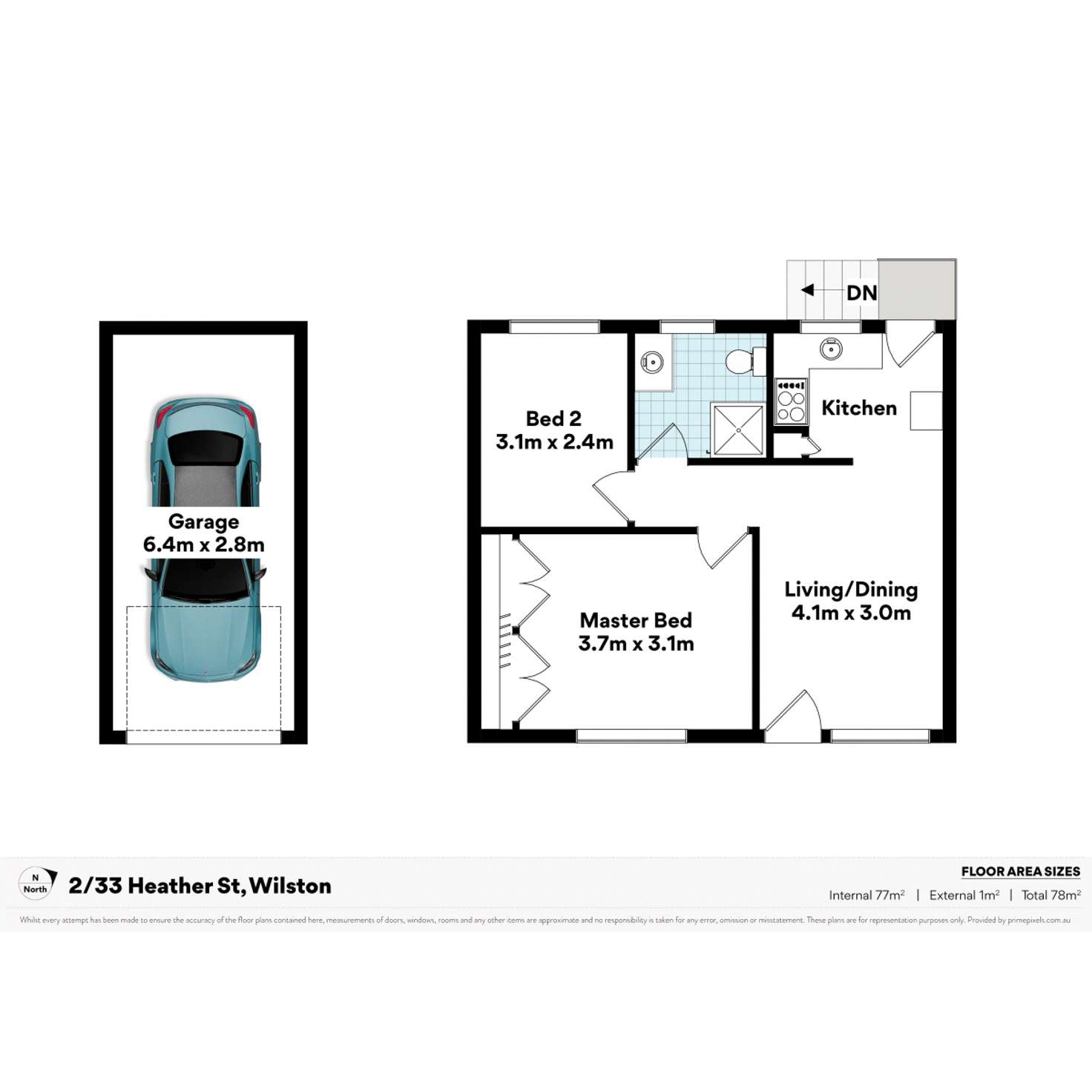 Floorplan of Homely apartment listing, 2/33 Heather Street, Wilston QLD 4051